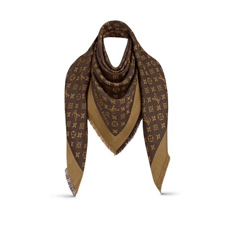 louis vuitton red monogram shawl|louis vuitton denim scarf.